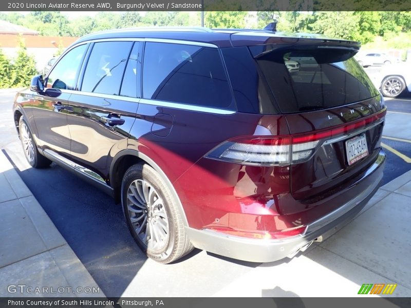 Burgundy Velvet / Sandstone 2020 Lincoln Aviator Reserve AWD