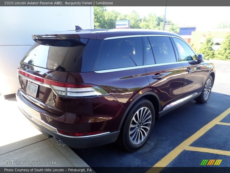 Burgundy Velvet / Sandstone 2020 Lincoln Aviator Reserve AWD