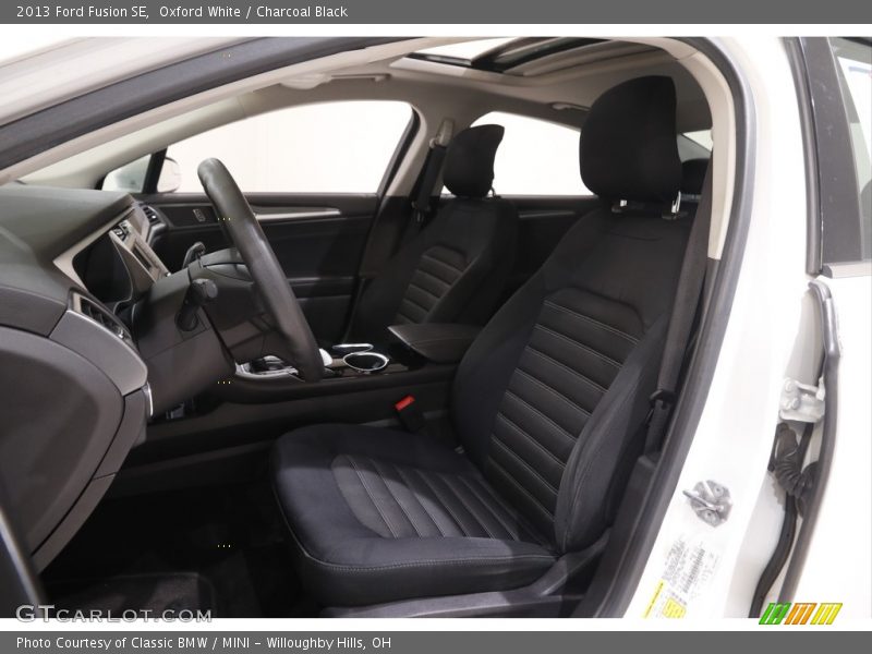 Oxford White / Charcoal Black 2013 Ford Fusion SE