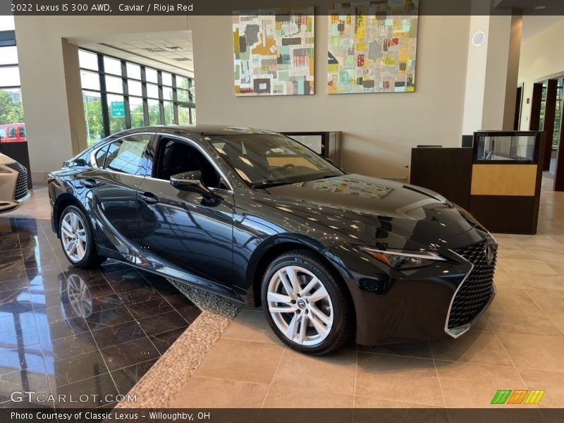 Caviar / Rioja Red 2022 Lexus IS 300 AWD