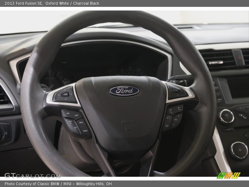 Oxford White / Charcoal Black 2013 Ford Fusion SE