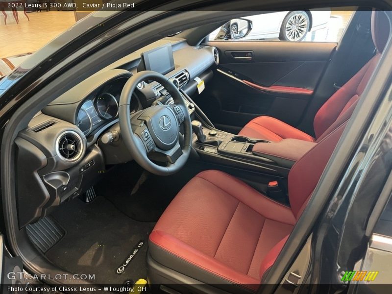 Caviar / Rioja Red 2022 Lexus IS 300 AWD
