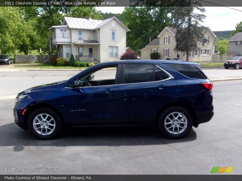 Blue Glow Metallic / Jet Black 2022 Chevrolet Equinox LT AWD