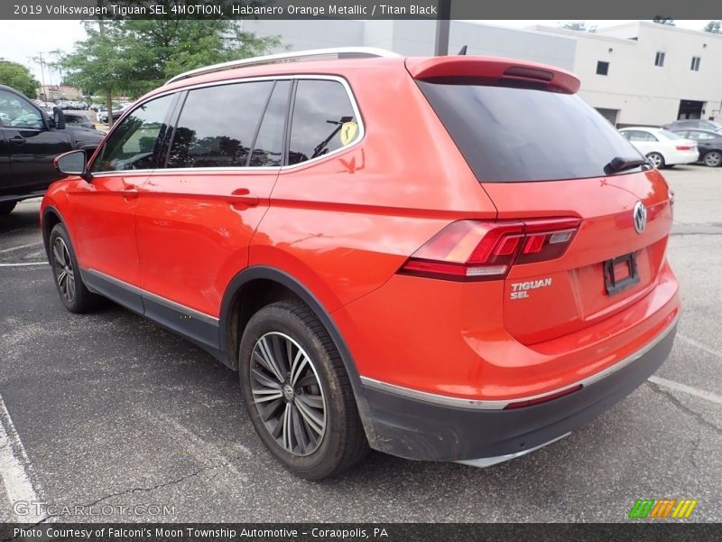 Habanero Orange Metallic / Titan Black 2019 Volkswagen Tiguan SEL 4MOTION