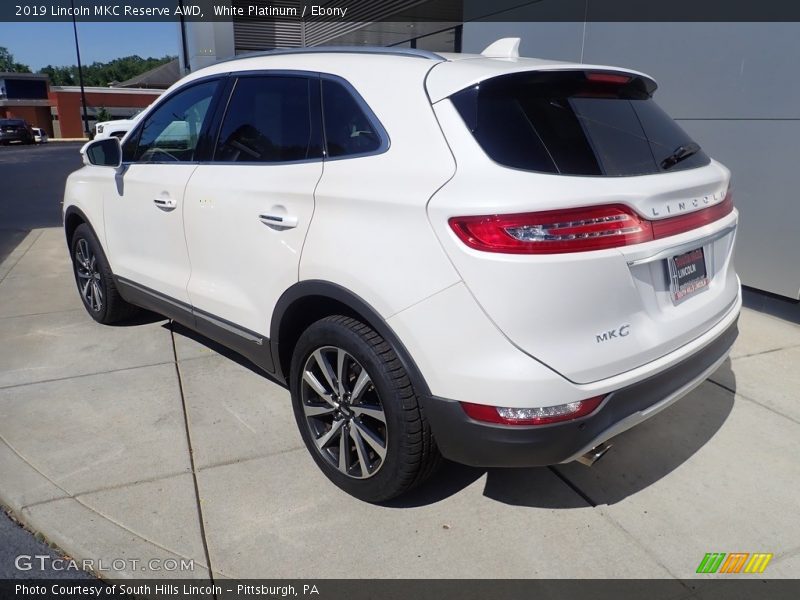 White Platinum / Ebony 2019 Lincoln MKC Reserve AWD