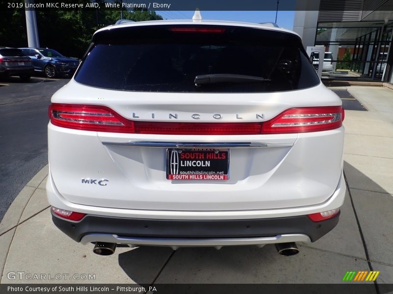 White Platinum / Ebony 2019 Lincoln MKC Reserve AWD