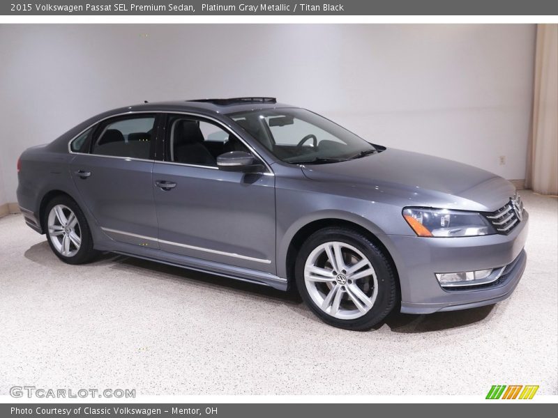 Platinum Gray Metallic / Titan Black 2015 Volkswagen Passat SEL Premium Sedan
