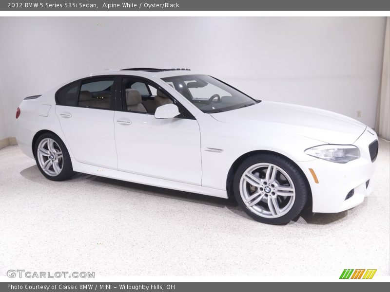 Alpine White / Oyster/Black 2012 BMW 5 Series 535i Sedan