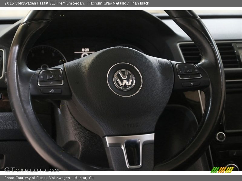 Platinum Gray Metallic / Titan Black 2015 Volkswagen Passat SEL Premium Sedan