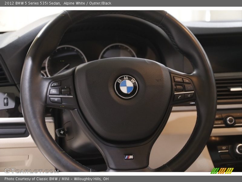 Alpine White / Oyster/Black 2012 BMW 5 Series 535i Sedan