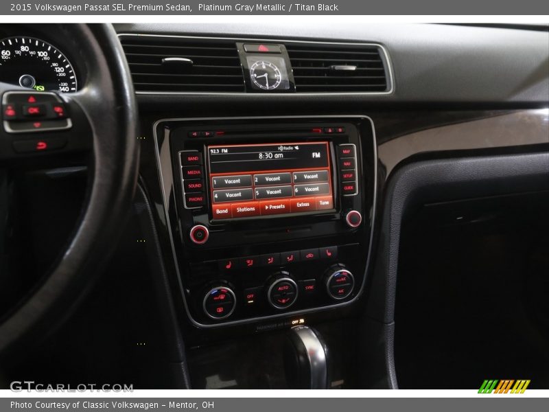 Platinum Gray Metallic / Titan Black 2015 Volkswagen Passat SEL Premium Sedan
