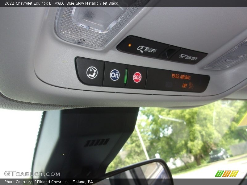 Blue Glow Metallic / Jet Black 2022 Chevrolet Equinox LT AWD