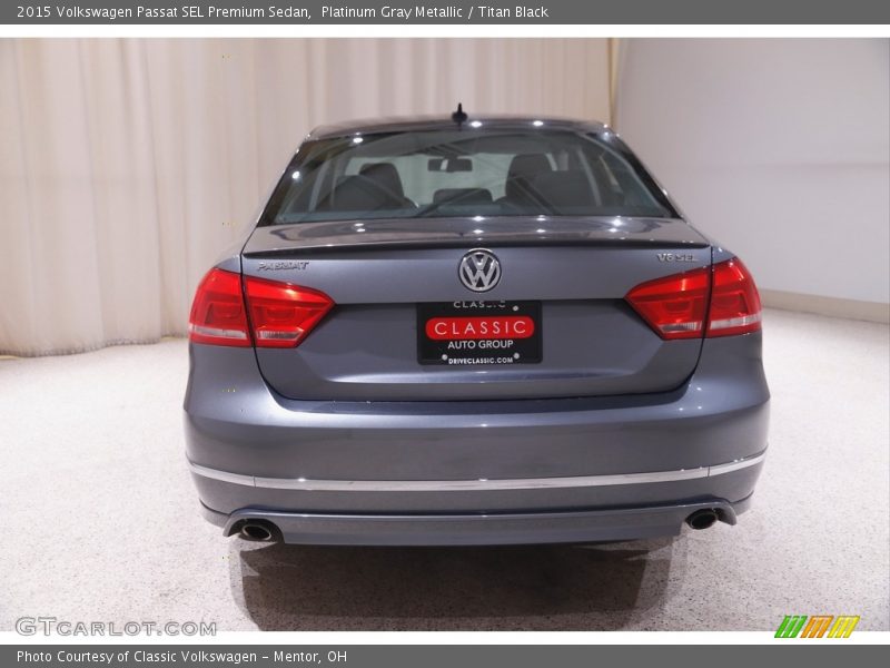 Platinum Gray Metallic / Titan Black 2015 Volkswagen Passat SEL Premium Sedan