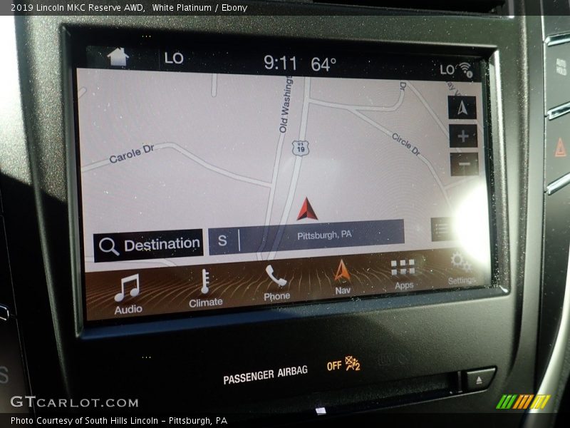 White Platinum / Ebony 2019 Lincoln MKC Reserve AWD