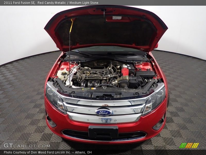 Red Candy Metallic / Medium Light Stone 2011 Ford Fusion SE