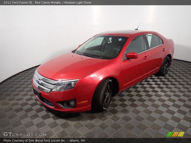 Red Candy Metallic / Medium Light Stone 2011 Ford Fusion SE