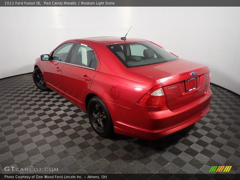 Red Candy Metallic / Medium Light Stone 2011 Ford Fusion SE