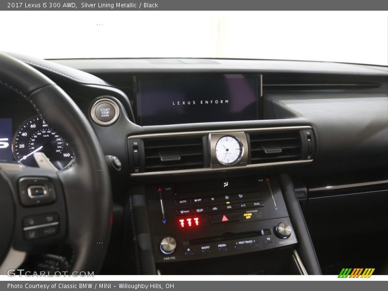 Silver Lining Metallic / Black 2017 Lexus IS 300 AWD