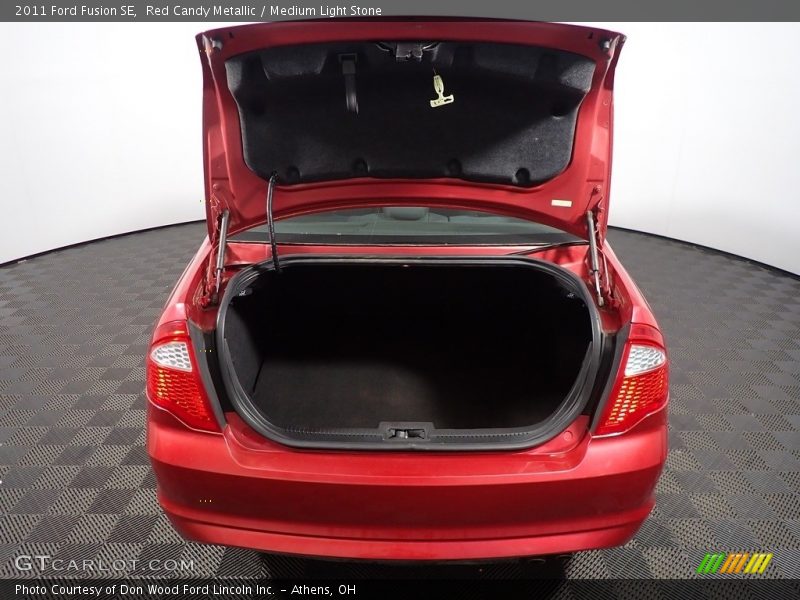 Red Candy Metallic / Medium Light Stone 2011 Ford Fusion SE