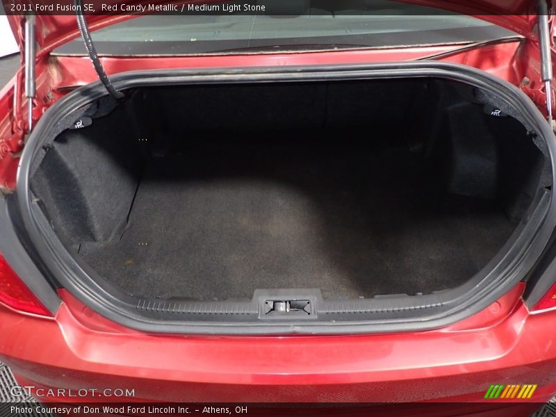 Red Candy Metallic / Medium Light Stone 2011 Ford Fusion SE