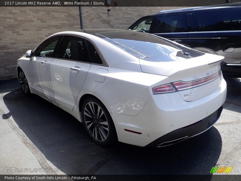 White Platinum / Ebony 2017 Lincoln MKZ Reserve AWD