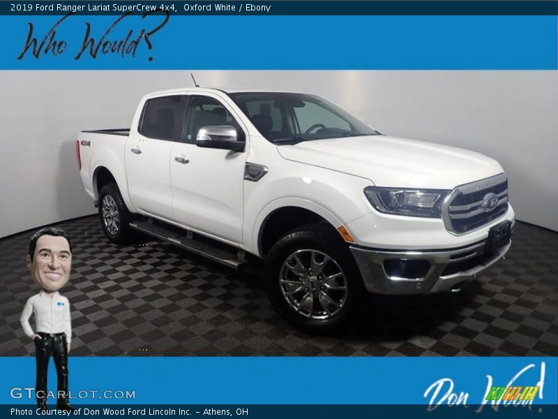 Oxford White / Ebony 2019 Ford Ranger Lariat SuperCrew 4x4