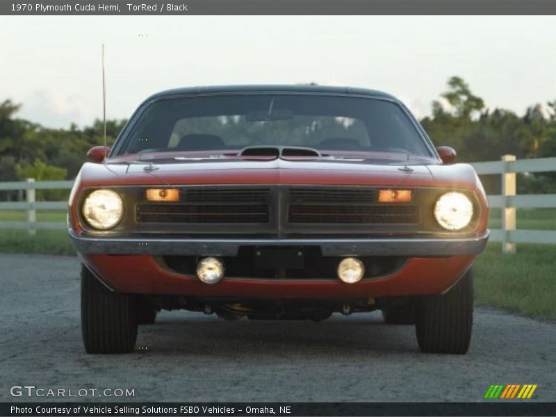 TorRed / Black 1970 Plymouth Cuda Hemi