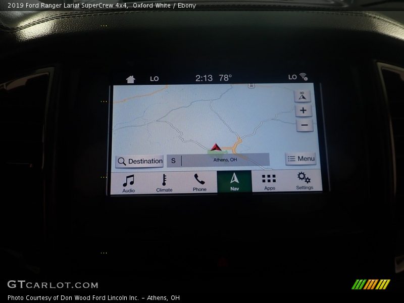 Oxford White / Ebony 2019 Ford Ranger Lariat SuperCrew 4x4