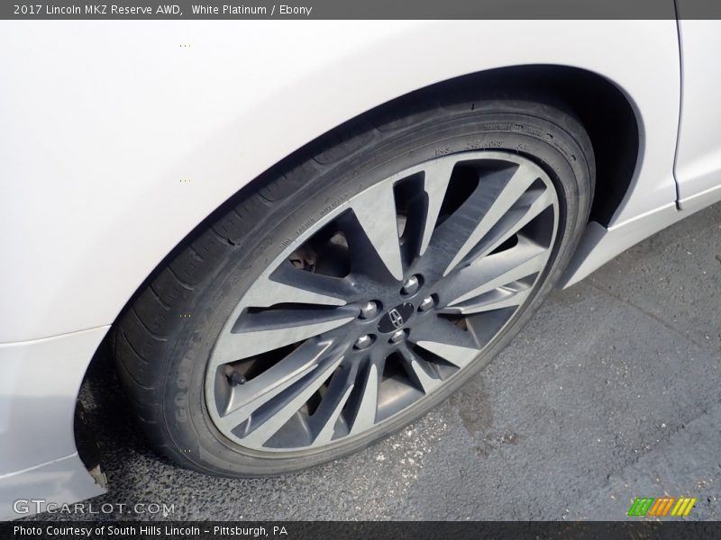 White Platinum / Ebony 2017 Lincoln MKZ Reserve AWD