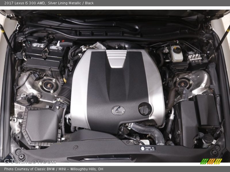 Silver Lining Metallic / Black 2017 Lexus IS 300 AWD