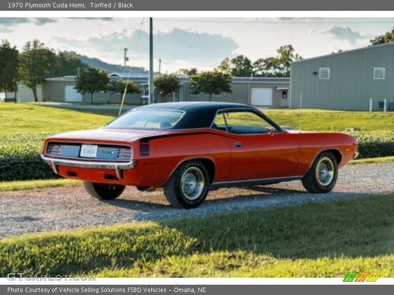 TorRed / Black 1970 Plymouth Cuda Hemi