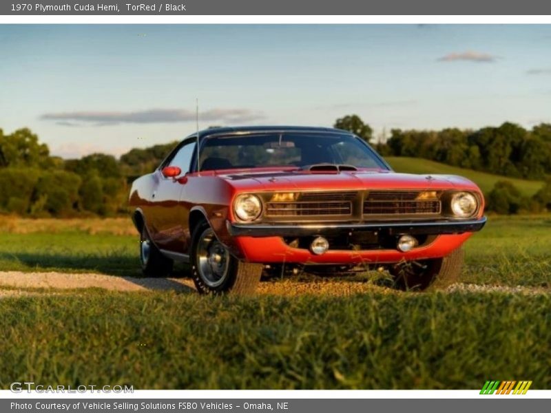 TorRed / Black 1970 Plymouth Cuda Hemi