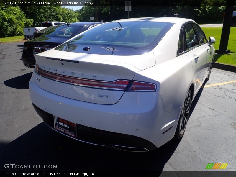 White Platinum / Ebony 2017 Lincoln MKZ Reserve