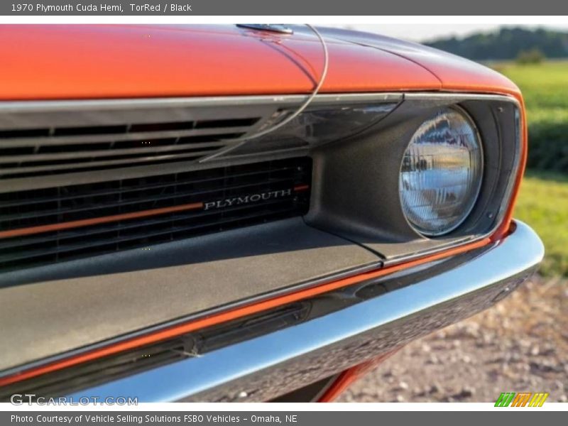 TorRed / Black 1970 Plymouth Cuda Hemi