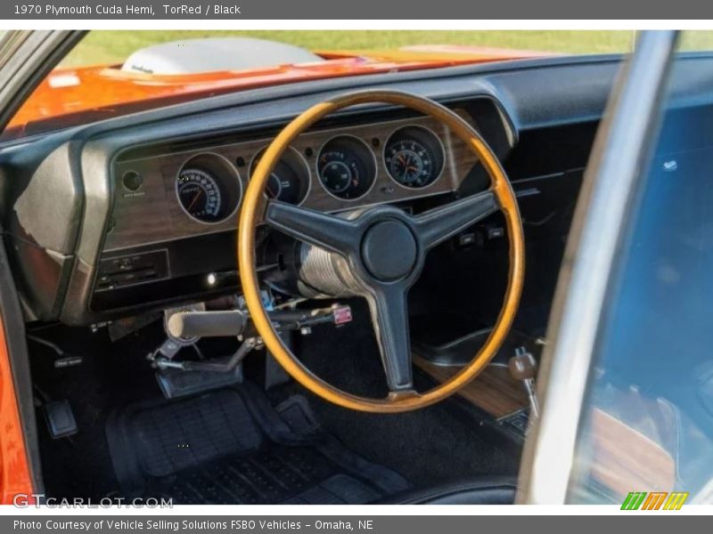 TorRed / Black 1970 Plymouth Cuda Hemi
