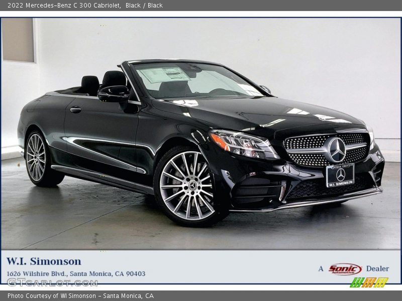 Black / Black 2022 Mercedes-Benz C 300 Cabriolet