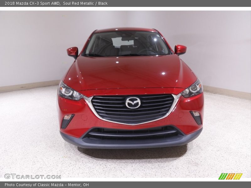 Soul Red Metallic / Black 2018 Mazda CX-3 Sport AWD