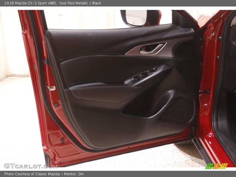 Soul Red Metallic / Black 2018 Mazda CX-3 Sport AWD
