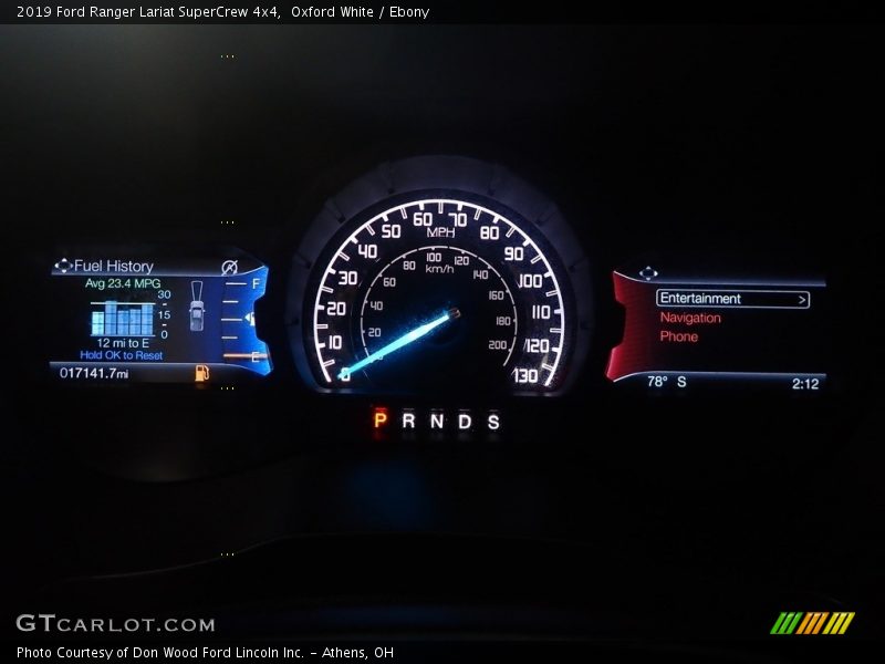Oxford White / Ebony 2019 Ford Ranger Lariat SuperCrew 4x4
