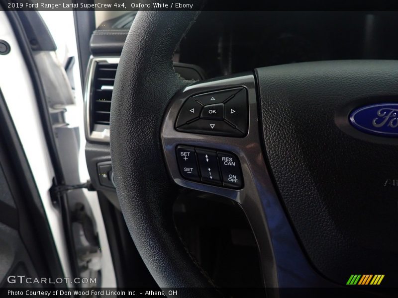 Oxford White / Ebony 2019 Ford Ranger Lariat SuperCrew 4x4