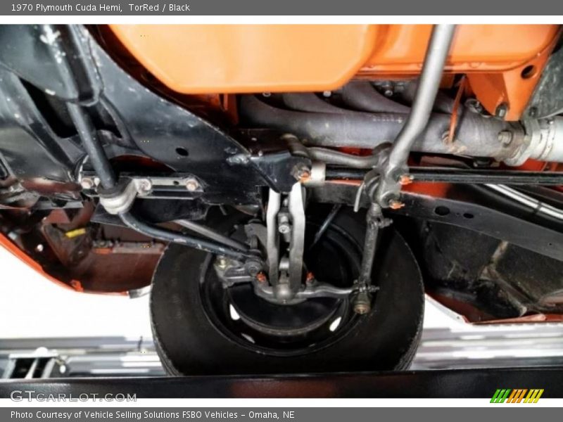Undercarriage of 1970 Cuda Hemi