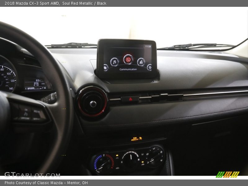 Soul Red Metallic / Black 2018 Mazda CX-3 Sport AWD