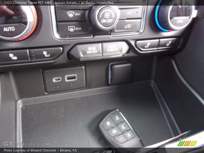 Auburn Metallic / Jet Black/­Victory Red 2022 Chevrolet Tahoe RST 4WD