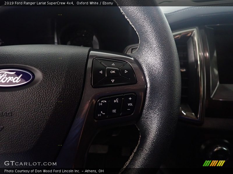 Oxford White / Ebony 2019 Ford Ranger Lariat SuperCrew 4x4