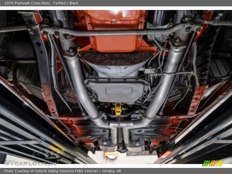 Undercarriage of 1970 Cuda Hemi