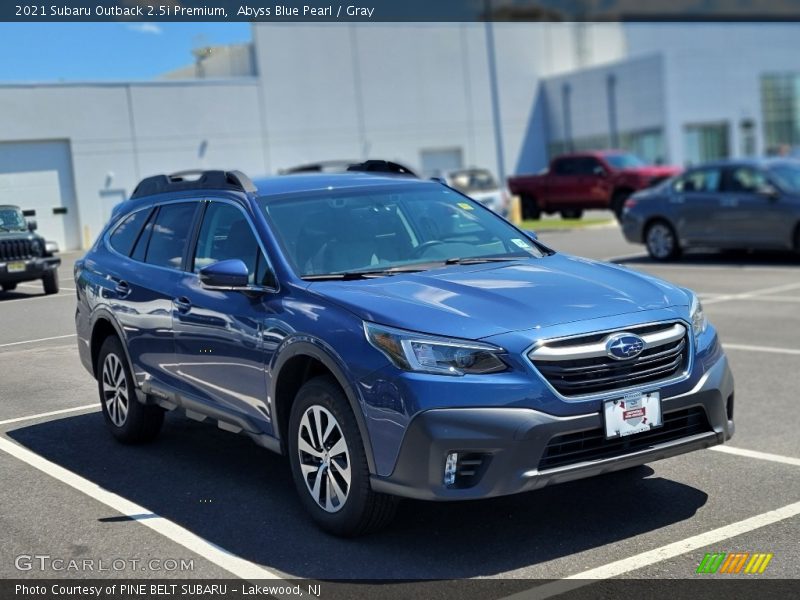Abyss Blue Pearl / Gray 2021 Subaru Outback 2.5i Premium