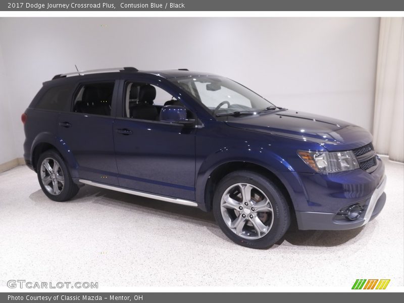Contusion Blue / Black 2017 Dodge Journey Crossroad Plus