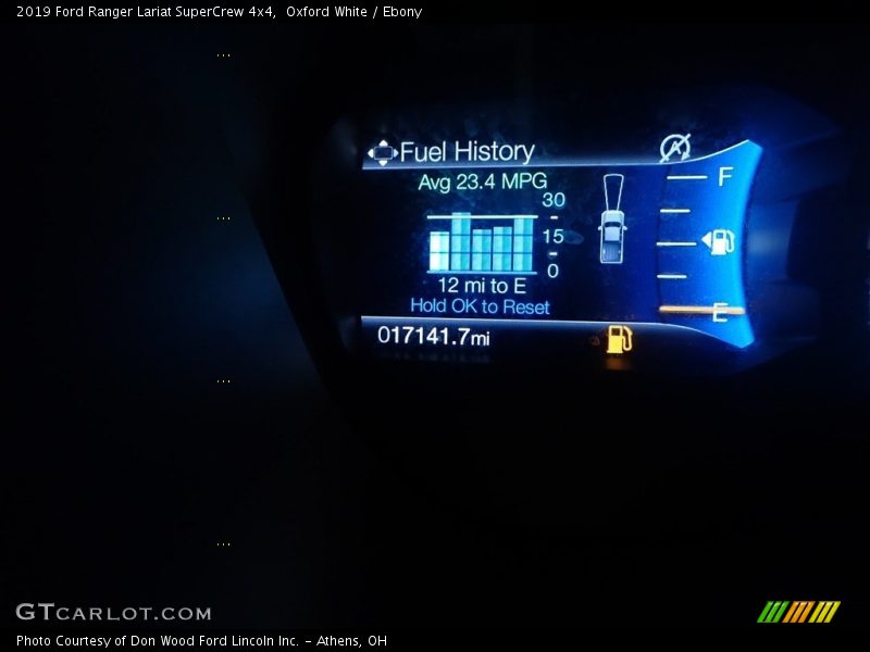 Oxford White / Ebony 2019 Ford Ranger Lariat SuperCrew 4x4