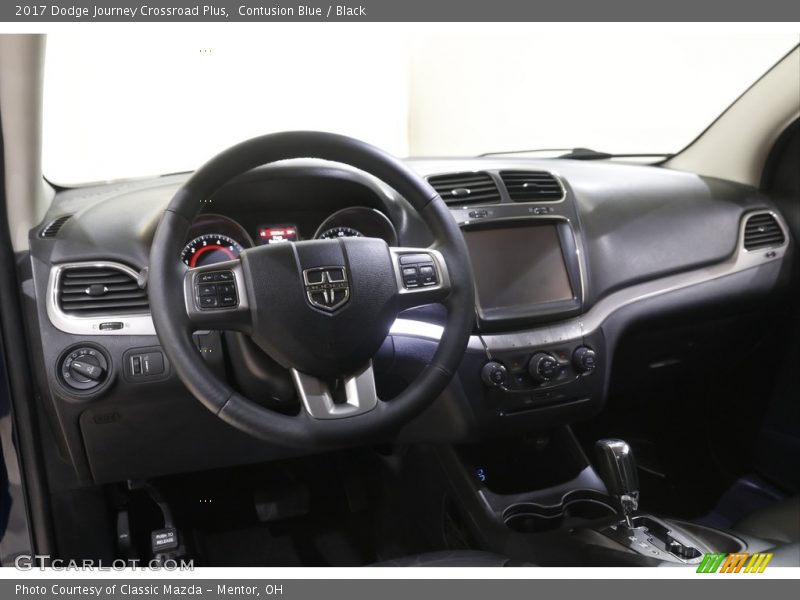 Contusion Blue / Black 2017 Dodge Journey Crossroad Plus