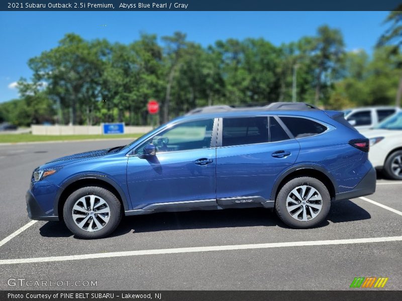 Abyss Blue Pearl / Gray 2021 Subaru Outback 2.5i Premium